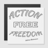 Actie Gratis Magnetische Kaart (Voorkant / Achterkant)