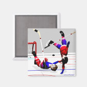 Actie Hockey Player Magneet (Voorkant / Achterkant)