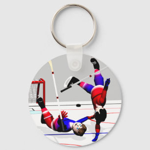 Actie Hockey Player Sleutelhanger