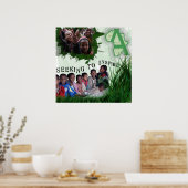 Actie in Afrika Kinder Poster (Keuken)