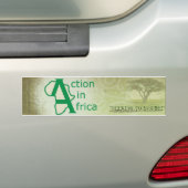 Actie in de Afrikaanse Bumpersticker (Op auto)