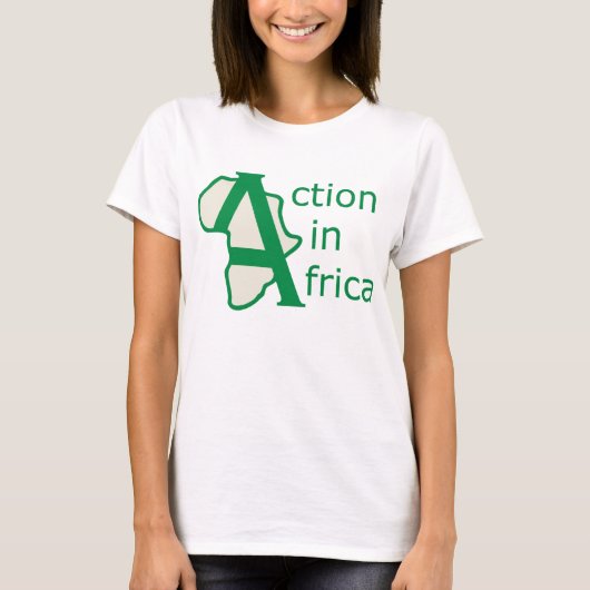 Actie in het Afrika-T-shirt T-shirt (Voorkant)