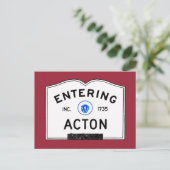 Actie invoeren briefkaart (Staand voorkant)