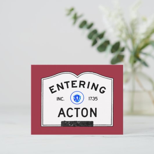 Actie invoeren briefkaart (Staand voorkant)