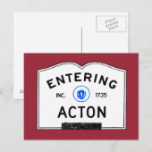 Actie invoeren briefkaart (Voorkant / Achterkant)