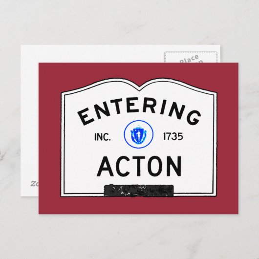 Actie invoeren briefkaart (Voorkant / Achterkant)