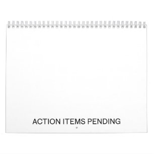 Actie-items in behandeling   Minimalistische jaarl Kalender