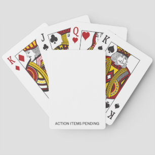 Actie-items in behandeling   Minimalistische ontwe Pokerkaarten