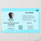 Actie Kerst Cadeaubon Certificaat voor Atleten Flyer (Achterkant)