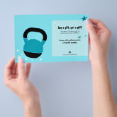 Actie Kerst Cadeaubon Certificaat voor Atleten Flyer (Hand)