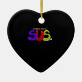 Actie Kinda Sus Keramisch Ornament (Voorkant)