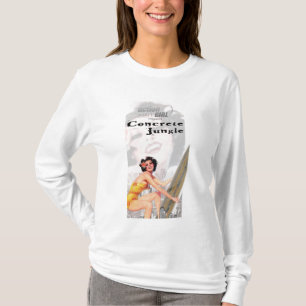 actie meisje beton oerwoud t-shirt
