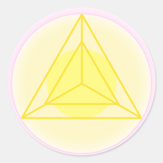 Actie met Liefde Sigil Ronde Sticker (Voorkant)