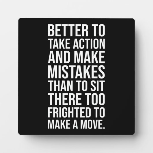 Actie nemen - Gym, Hustle, Succes, Motivatie Fotoplaat (Voorkant)