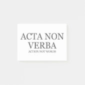 Actie niet woorden - donker post-it® notes (Voorkant)