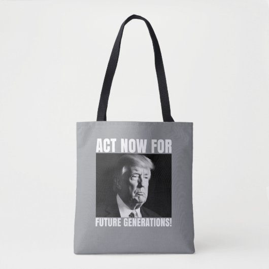 Actie nu voor toekomstige generaties - Klimaatbewu Tote Bag (Voorkant)