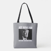 Actie nu voor toekomstige generaties - Klimaatbewu Tote Bag (Achterkant)