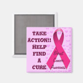 Actie ondernemen, borstkankervoorlichting_ magneet (Voorkant / Achterkant)