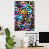 Actie ondernemen met Cool en Fun Graffiti Street A Poster (Thuiskantoor)