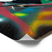 Actie ondernemen met Cute en Cool Graffiti Street  Poster (Hoek)