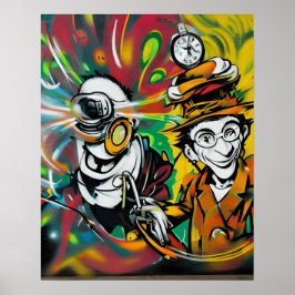 Actie ondernemen met Cute en Cool Graffiti Street Poster