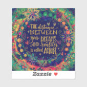 Actie ondernemen om  inspiratie te stimuleren sticker (Vel)