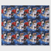 Actie op het Hockey Net Cadeaupapier (Vlak)