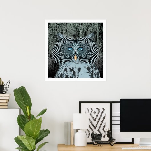 Actie Owl Poster (Thuiskantoor)