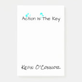 "Actie" Persoonlijke notitieblokken - Positieve of Post-it® Notes (Voorkant)