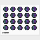 Actie Preventie Bewustzijn Ronde Sticker (Vel)