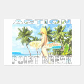 Actie - punt Break 01 Rechthoekige Sticker (Voorkant)