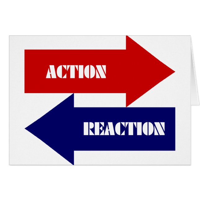 Actie-reactie (Voorkant Horizontaal)