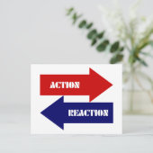 Actie-reactie Briefkaart (Staand voorkant)