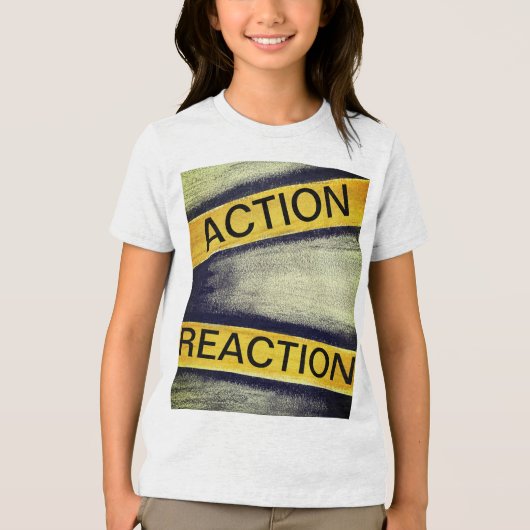 Actie/reactie Tri-Blend Shirt (Voorkant)