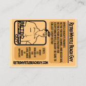 actie-retro contactkaartje (Achterkant)