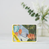 actie-retro contactkaartje (Staand voorkant)