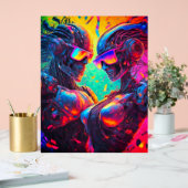 Actie Robo: Volledige gashendel plezier acryl teke Acryl Bord (Huwelijk)