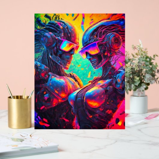 Actie Robo: Volledige gashendel plezier acryl teke Acryl Bord (Huwelijk)