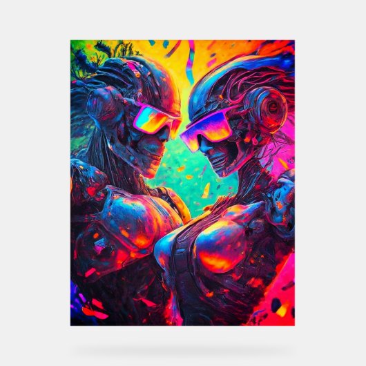 Actie Robo: Volledige gashendel plezier acryl teke Acryl Bord (Voorkant)