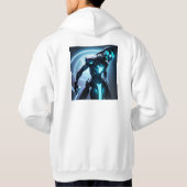 Actie SciFi Avatar Hoodie met Neon Light Effect (Achterkant)