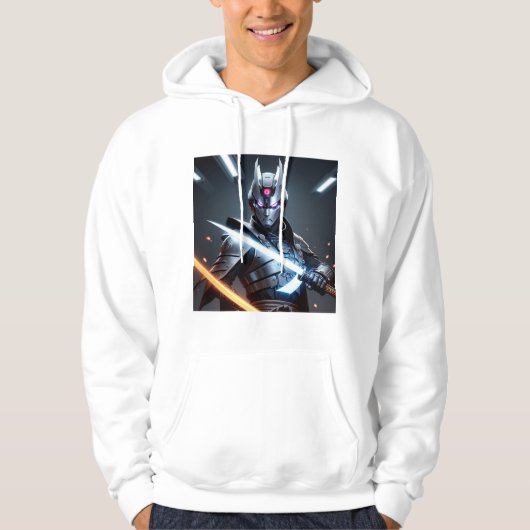 Actie SciFi Avatar Hoodie met Neon Light Effect (Voorkant)