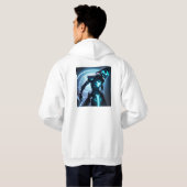 Actie SciFi Avatar Hoodie met Neon Light Effect (Achterkant volledig)