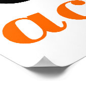 Actie Sinaasappel nemen Poster (Hoek)