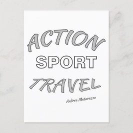 Actie Sport Reizen Briefkaart