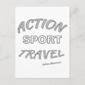Actie Sport Reizen Briefkaart (Voorkant)