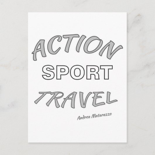 Actie Sport Reizen Briefkaart (Voorkant)
