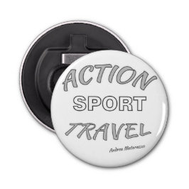 Actie Sport Reizen Button Flesopener