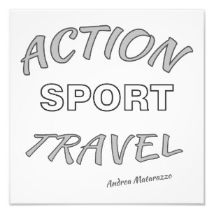 Actie Sport Reizen Foto Afdruk