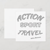 Actie Sport Reizen Kaart (Voorkant / Achterkant)