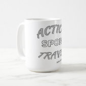 Actie Sport Reizen Koffiemok (Voorkant links)